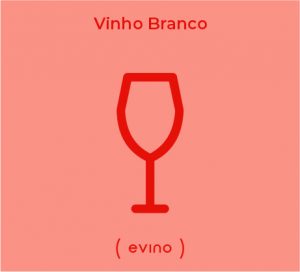 Ilustração de uma taça para vinho branco